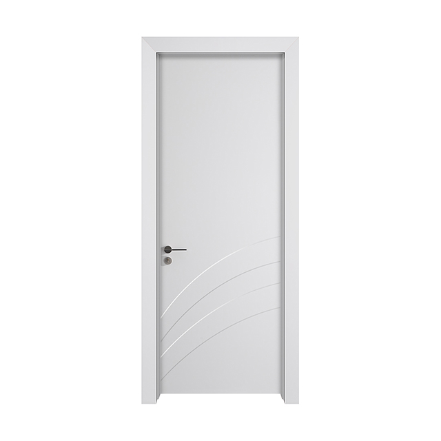 Modern Waterproof Door With Rainbow Carving Pattern
