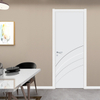 Modern Waterproof Door With Rainbow Carving Pattern