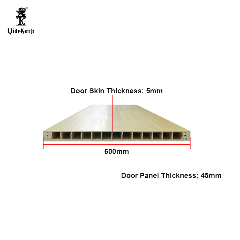 Environmentally Friendly 600-1100 Width Modern Interior 45mm Thickness WPC Door Panel